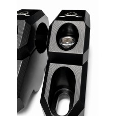 Handlebar risers move back 28 mm