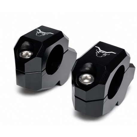 Handlebar risers move back 28 mm